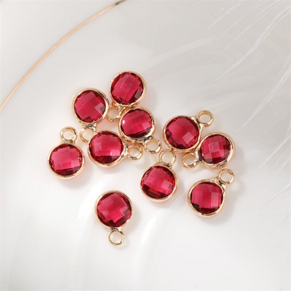 Tiny Birthstone Charm Necklaces - Picture 8 of 15